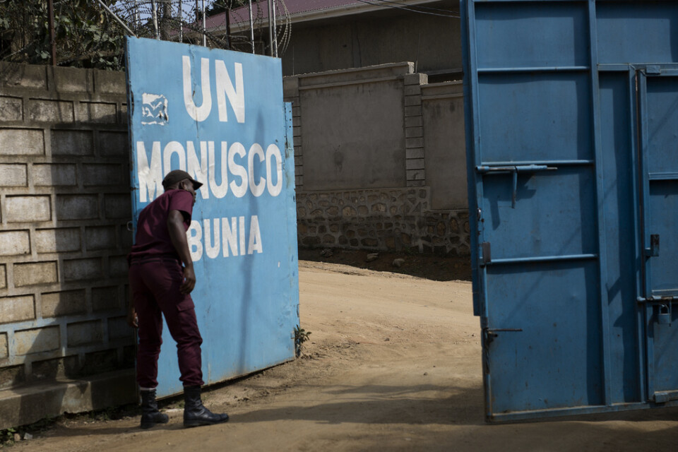 FN-insatsen Monuscos bas i provinshuvudstaden Bunia, Ituri. Bilden är från 2016.