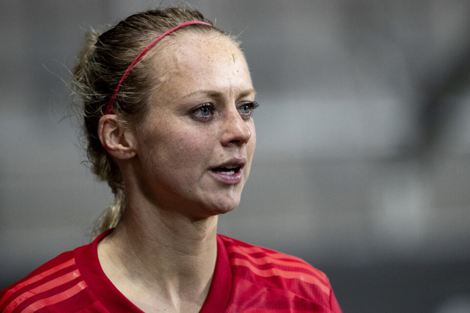 Amanda Ilestedt gjorde ett av Bayern Münchens mål i 3–0-segern hemma mot Duisburg. Arkivbild.