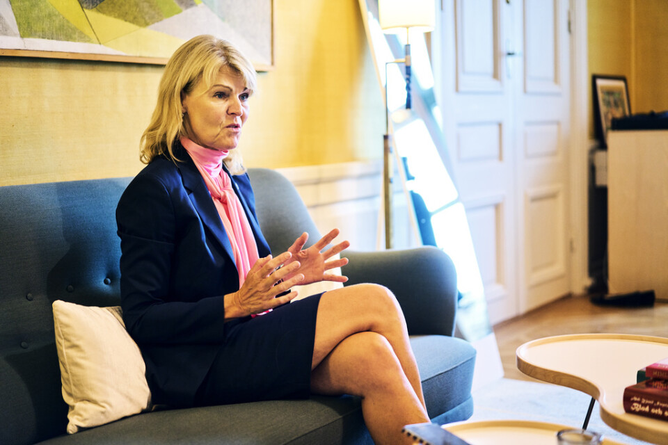 Sveriges utrikeshandelsminister Anna Hallberg (S). Arkivbild.