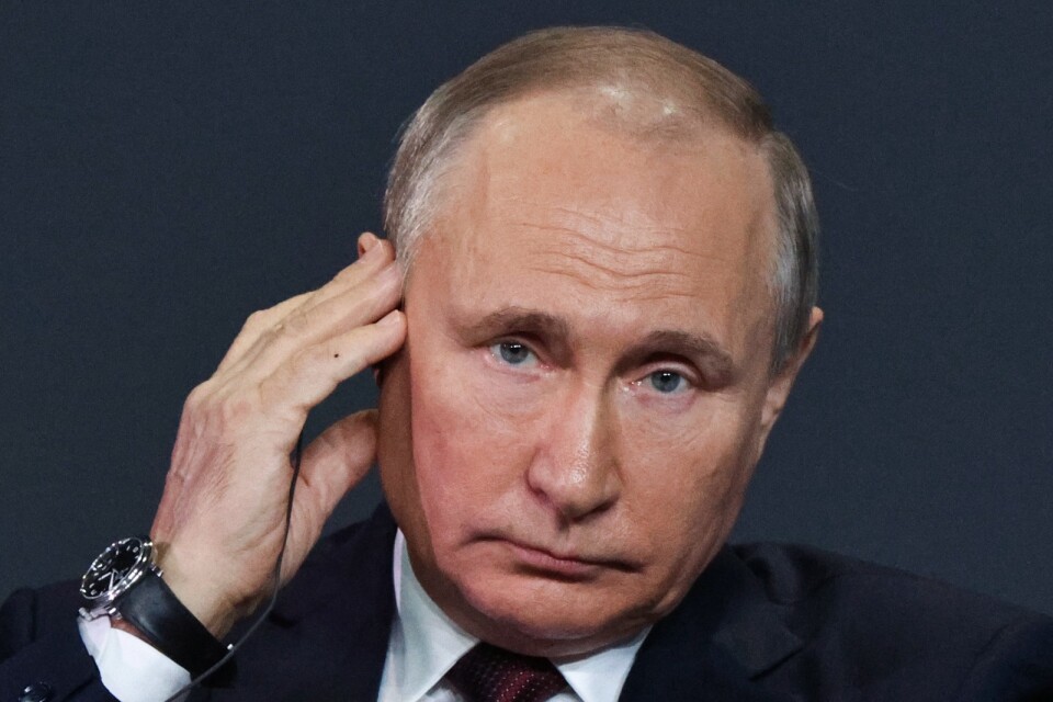 Rysslands president Vladimir Putin, fotograferad i förra veckan.