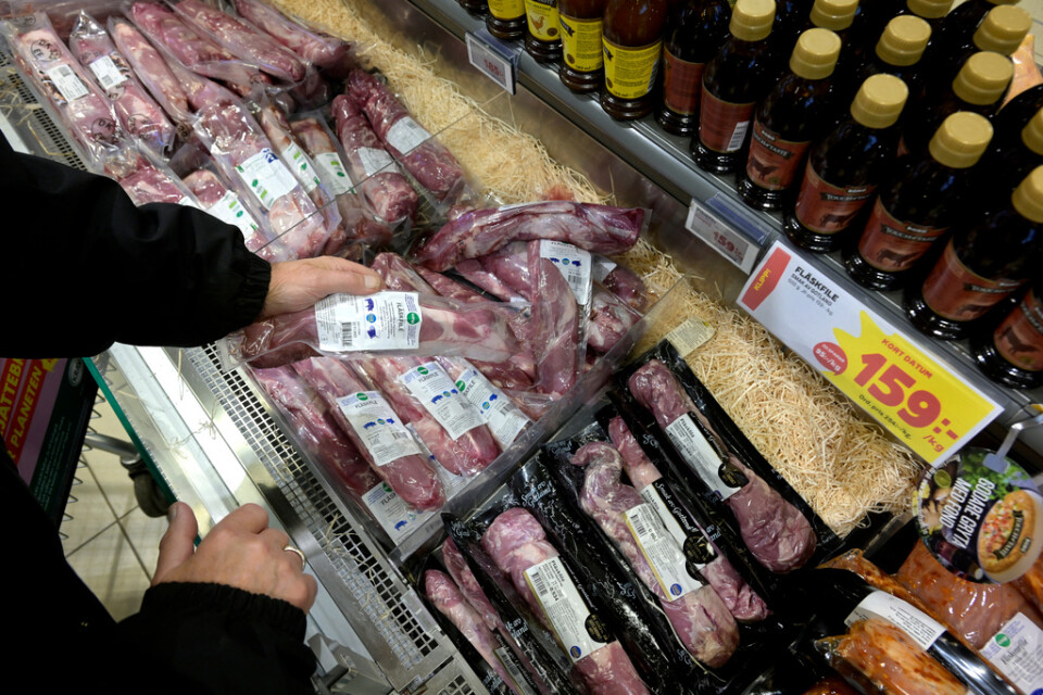 Sverige importerar mer kött från utlandet. Arkivbild.