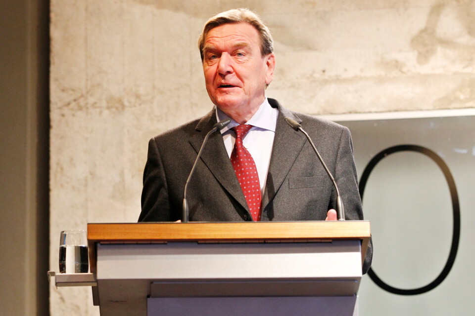 Tysklands tidigare förbundskansler Gerhard Schröder. Arkivbild.