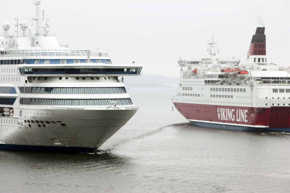 Viking Line har ställt in all persontrafik till Mariehamn men kommer att köra gods tre gånger i veckan. Arkivbild.