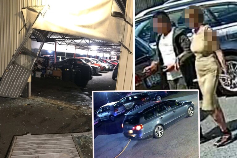 Sommarens mest dramatiska kupp i Blekinge – bräckte upp bilfirmans garage med bogserlina