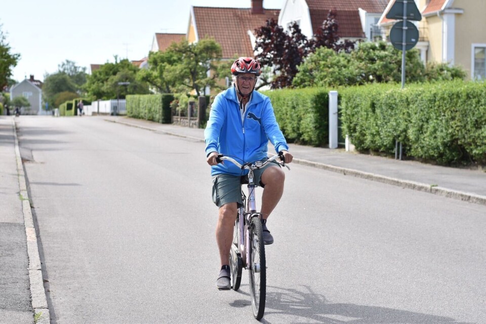Eric Söderberg, 86 år, kan alla Kalmars gator sedan han under ett år bestämde sig för att just cykla på stadens ALLA gator.