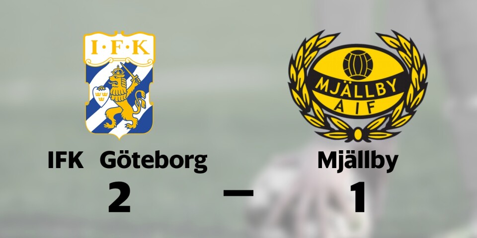 Förlust för Mjällby borta mot IFK Göteborg