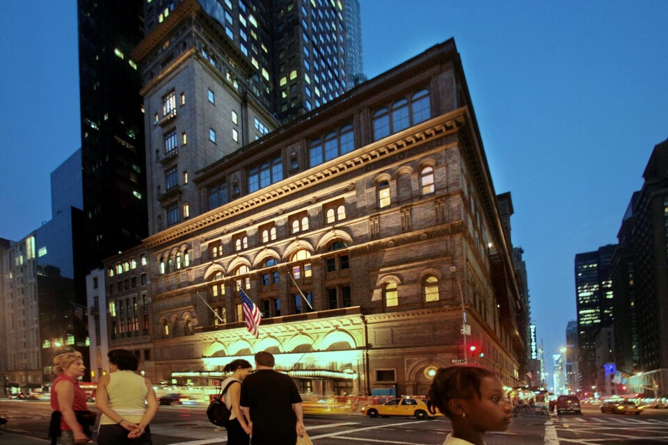 Carnegie Hall öppnar i oktober. Arkivbild.