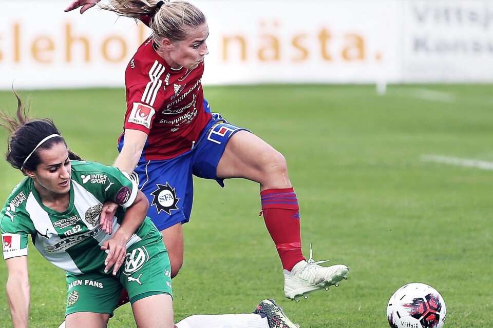 Linda Sällström i vårsäsongens match mot Hammarby. Foto: Stefan Sandström/Arkiv