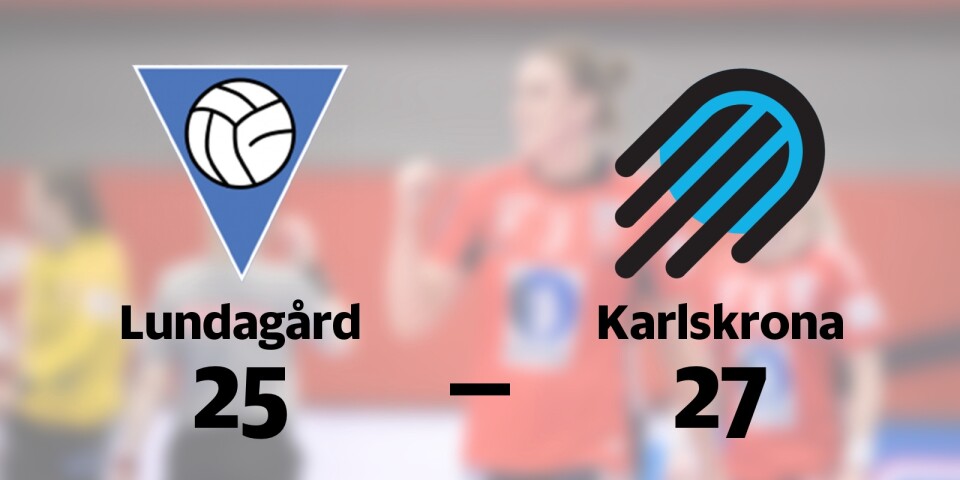 KFUM Lundagård förlorade mot Karlskrona