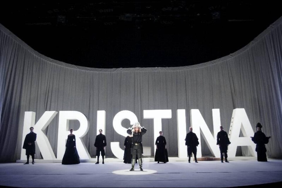 För ett år sedan blev Drottning Kristina teater på Stockholms stadsteater. I drottningrollen sågs Vanna Rosenberg.Foto: Marc Femenia / SCANPIX
