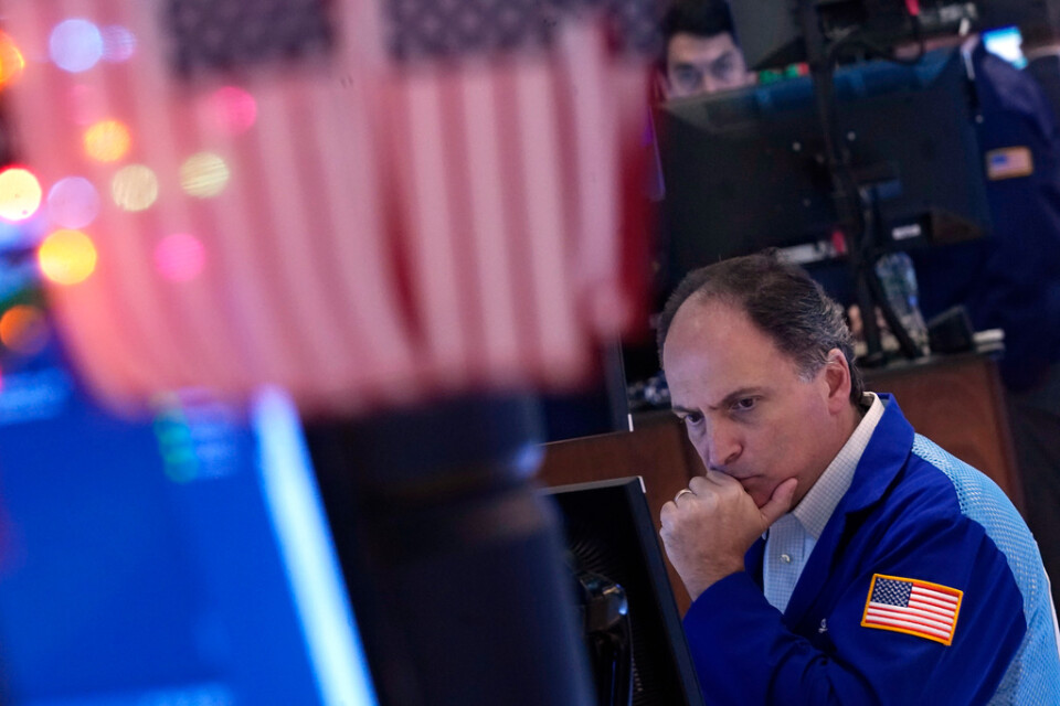 Det fanns en del rynkade pannor på Wall Street på fredagen. Arkivbild.