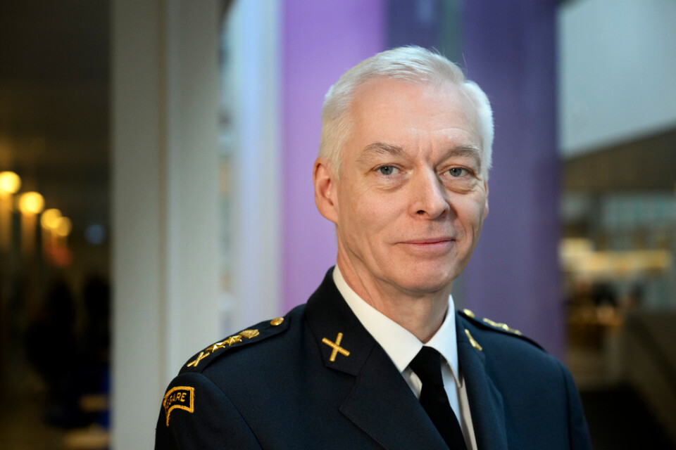 Överstelöjtnant Joakim Paasikivi. Här fotograferad på Försvarshögskolan.