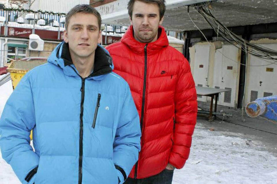 Ronnie Johannesson och Viktor Bygård, två av delägarna i Team Sportia Ulricehamn, berättar om utbyggnaden av butiken.