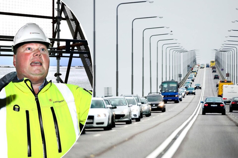 Johan Wesley är projektledare för underhållsarbetet på bron.