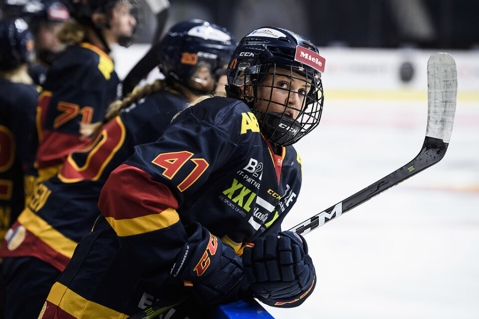 Sofie Lundin gjorde Djurgårdens första mål för säsongen, men det räckte inte till poäng. Arkivbild.