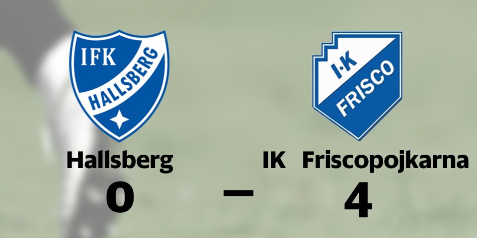 IK Friscopojkarna segrade mot Hallsberg på bortaplan