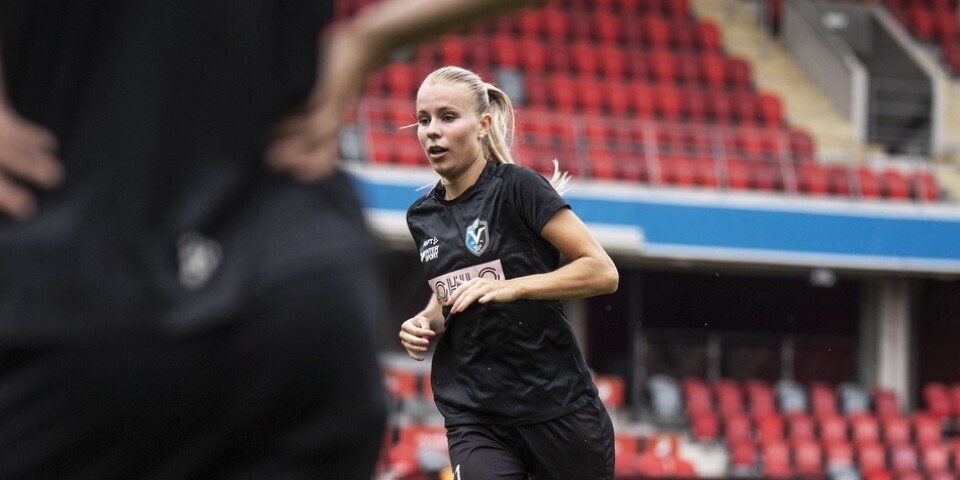 Stina Lennartsson när hon spelade i Växjö DFF.