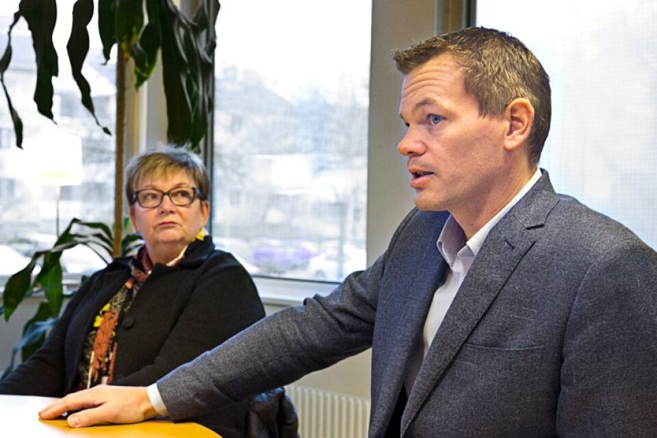 Anita Hultgren och Andreas Erlandsson ser boendefrågorna som viktiga för kommunen ska kunna växa.