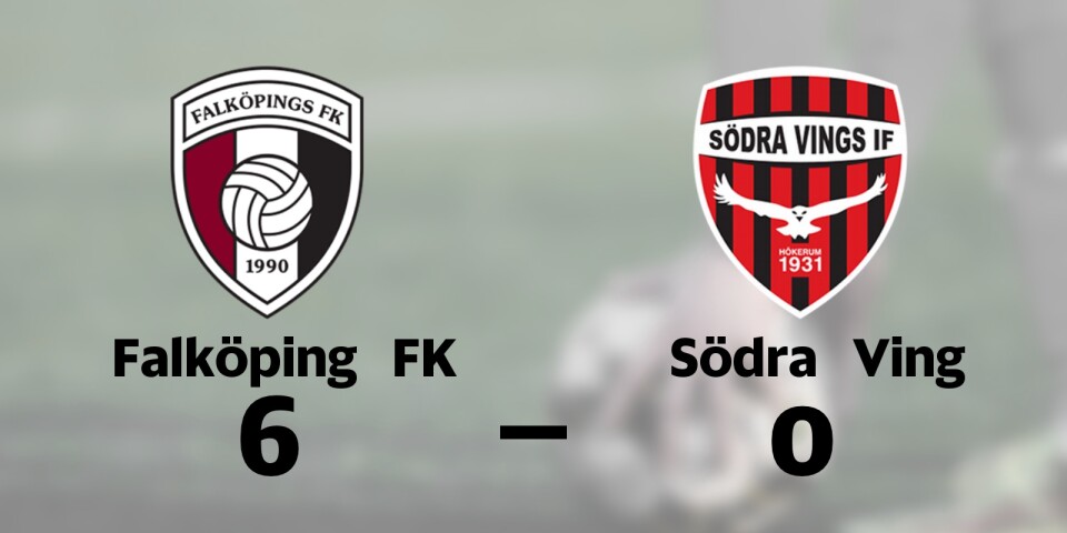 Tung förlust när Södra Ving krossades av Falköping FK