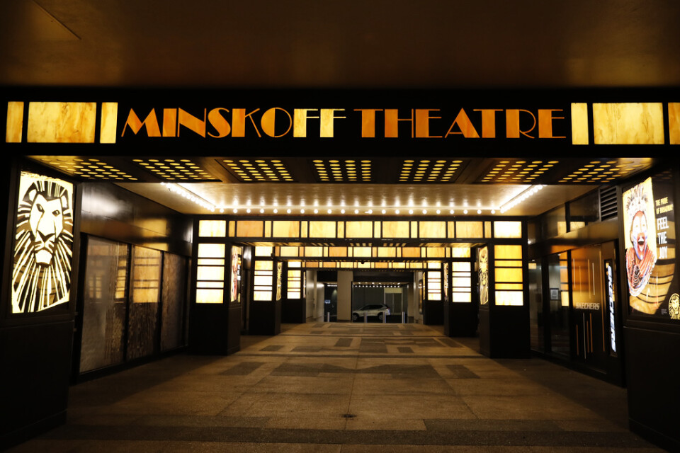 The Minskoff Theatre på Broadway i New York. Bilden har ingen koppling till artikeln.