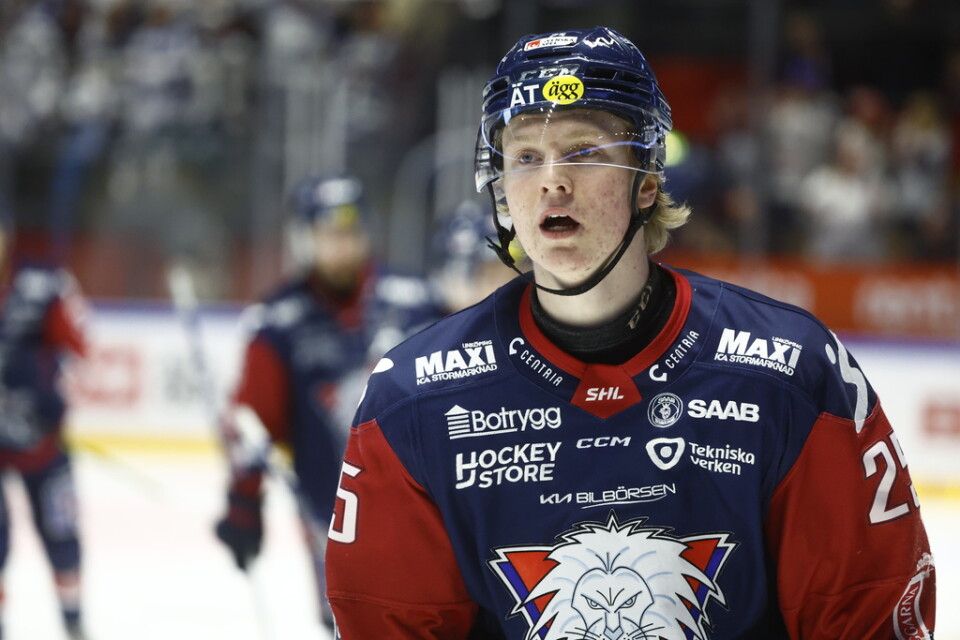 Linköpings Filip Bystedt har skrivit på ett treårigt rookiekontrakt med NHL-klubben San Jose. Arkivbild.