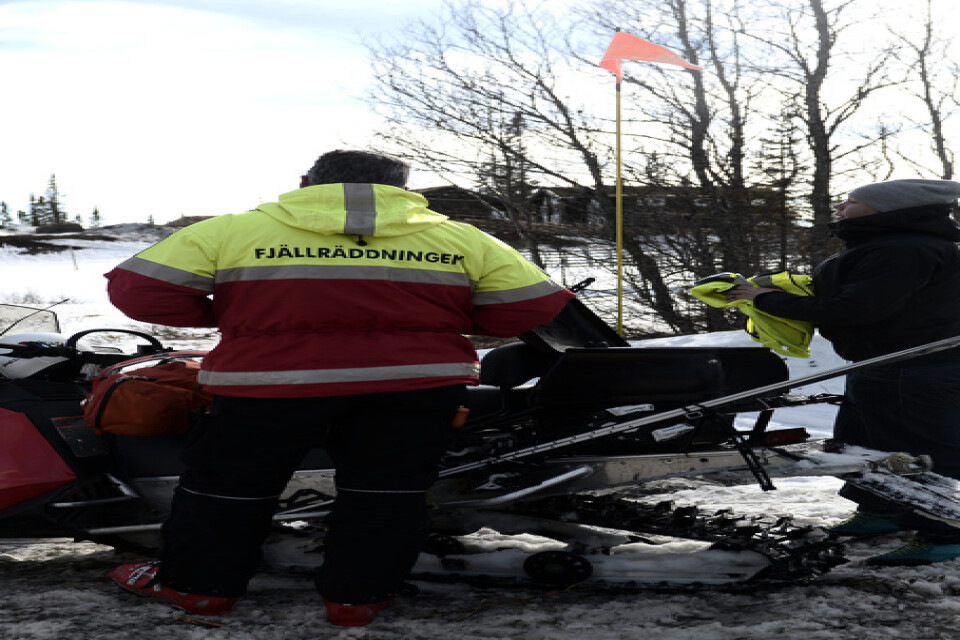 Polis och fjällräddning i Åre. Arkivbild.