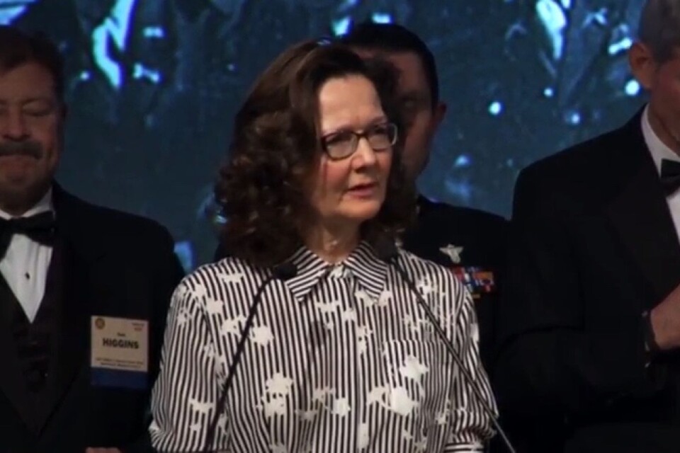 Gina Haspel på en av de få mediespridda bilderna på den nya CIA-chefen.