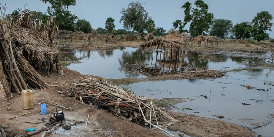 Översvämningar i norra Sudan. Bilden är från de omfattande översvämningarna som drabbade landet förra året. Arkivbild.