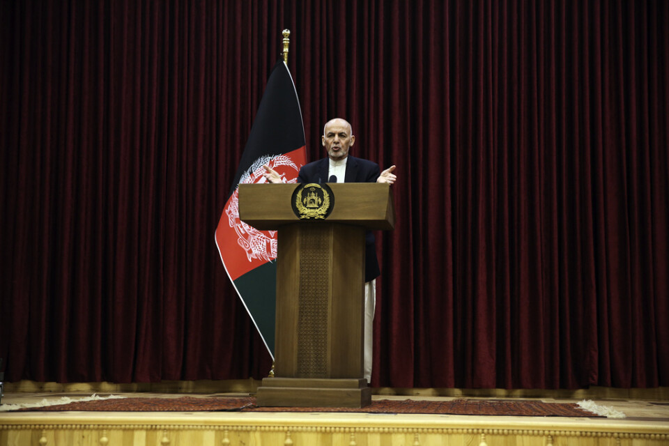 Afghanistans president Ashraf Ghani har sagt att han inte kommer att släppa de 5|000 fångar enligt talibanernas krav. Arkivbild.
