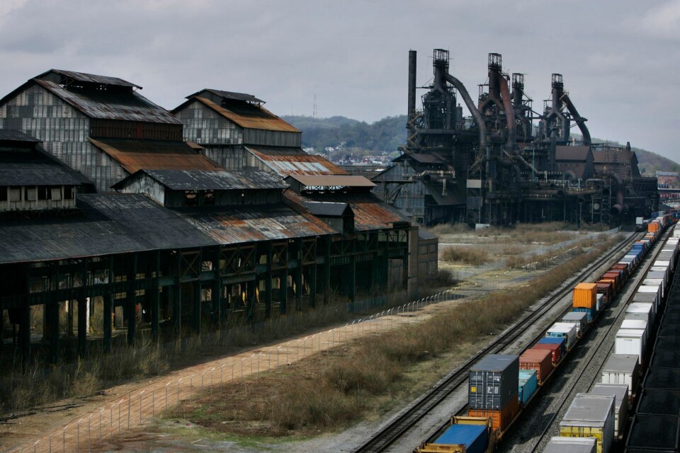 Nedlagt stålverk i USA.