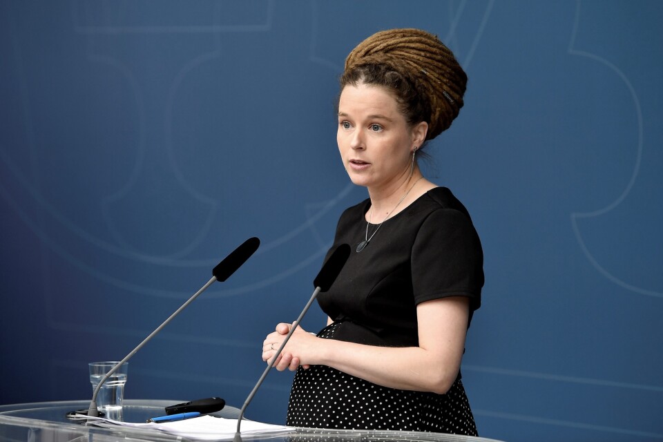 Kul­tur­mi­nis­ter Aman­da Lind (MP). 		            Foto: TT