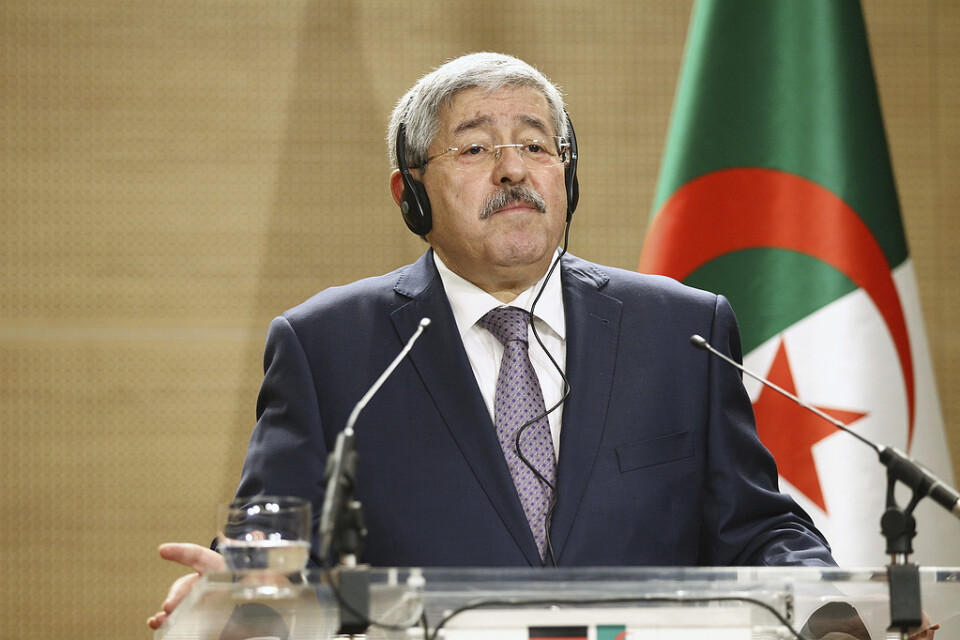 Algeriets tidigare premiärminister Ahmed Ouyahia. Arkivbild.