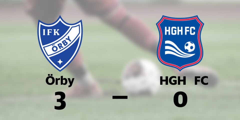 Örby bröt tunga sviten mot HGH FC