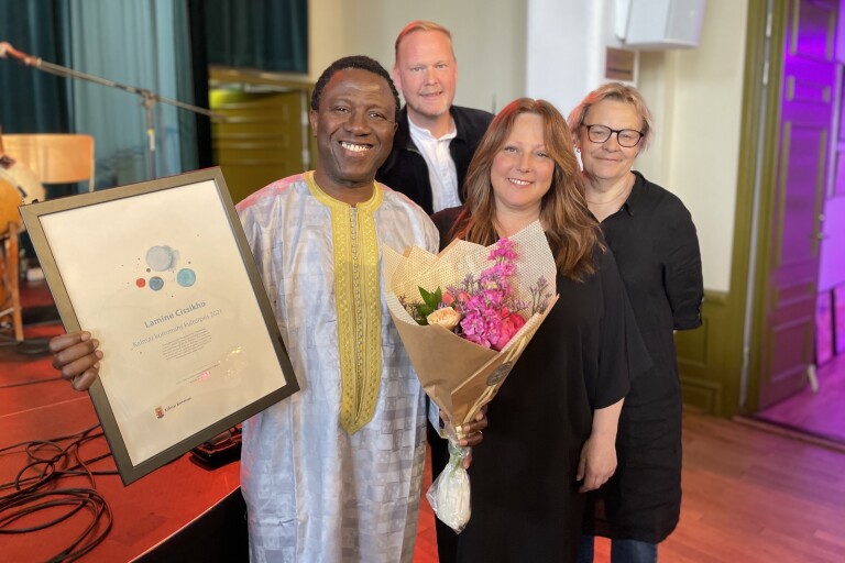 Lamine Cissokho fick Kalmar kommuns kulturpris för 2021: ”Vilken överraskning”