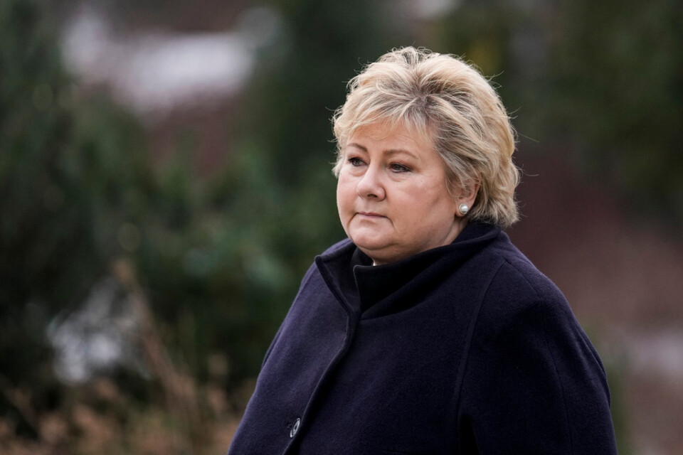 Norges tidigare statsminister Erna Solberg. Arkivbild.