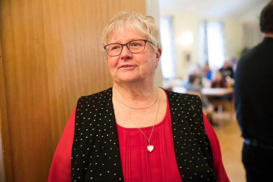 Margit Nilsson har hållit i julgransplundringen i många år.