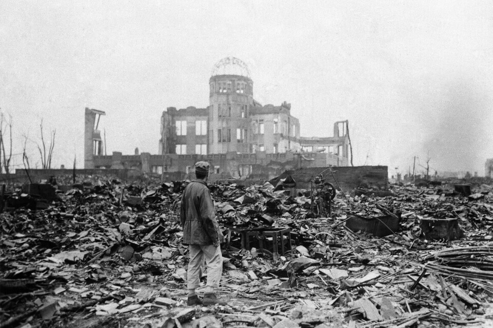 Ödeläggelsen var fruktansvärd efter atombombsattacken mot Hiroshima 1945. Meteoritexplosionen som tillintetgjorde en bronsåldersstad i Mellanöstern för omkring 3 600 år sedan beräknas ha varit tusen gånger starkare. Arkivbild.