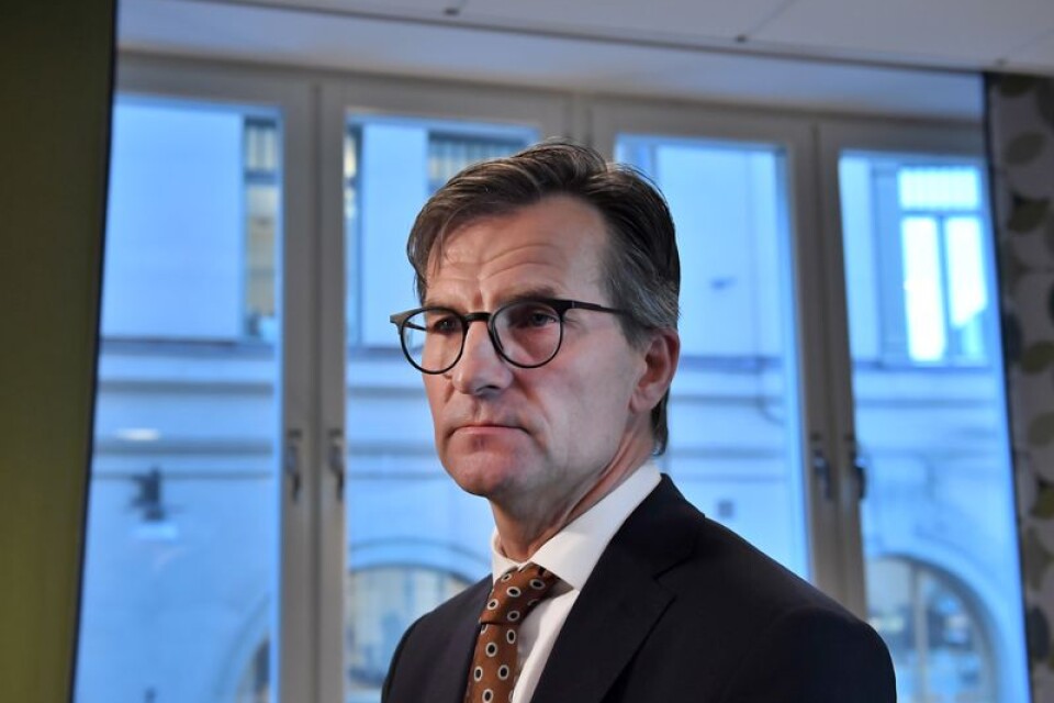 STOCKHOLM 20171113Finansinspektionens chef Erik Thedéen.