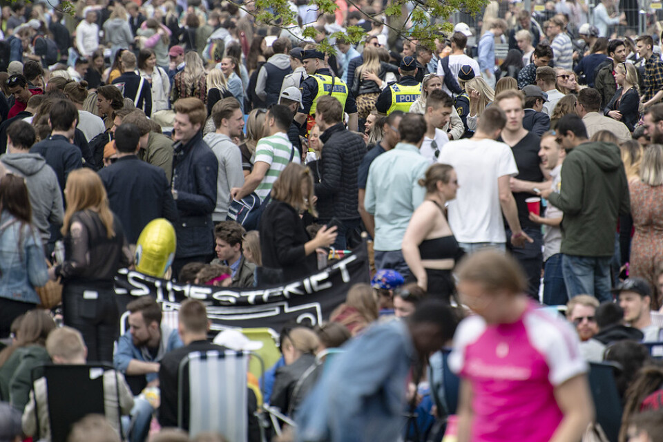 Valborg, eller siste april som det också kallas, firas i Stadsparken i Lund.