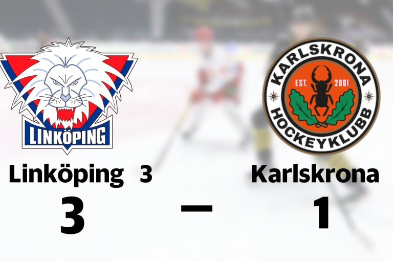Karlskrona 2 föll borta mot Linköping 3