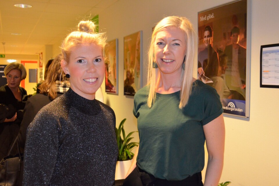 Åsa Carlsson från APP Properties och Lina Tomasson, Euro Accident Livförsäkring och instruktör på Wellness var laddade inför lördagens kurs High Heel School.