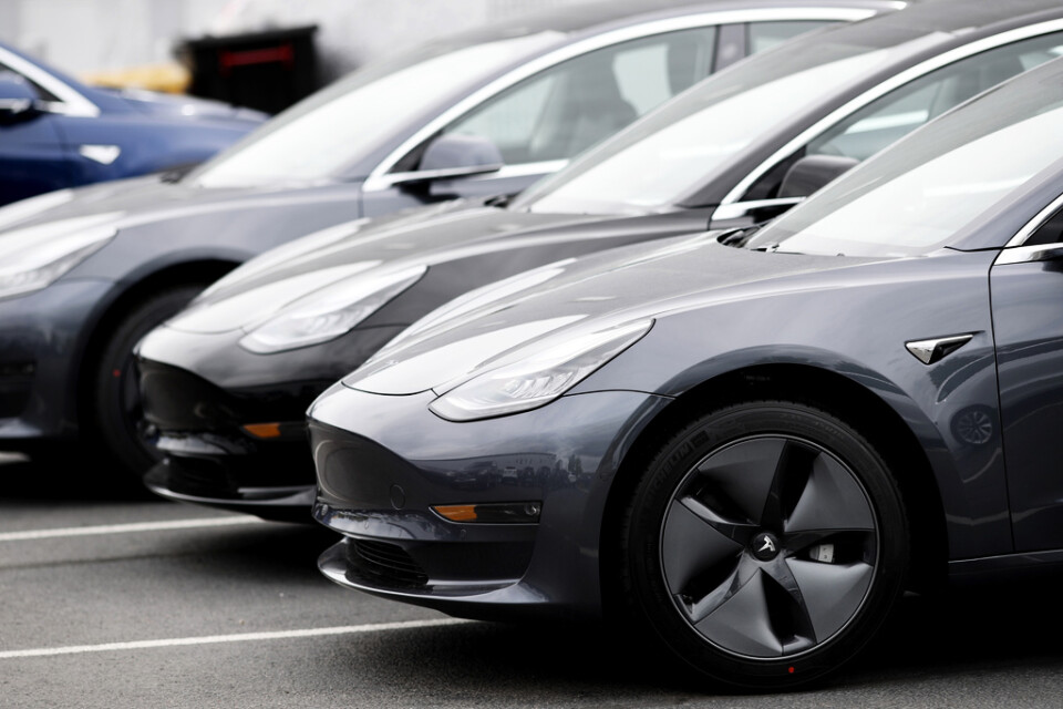 Teslas Model|3 är sedan lanseringen tidigare i år nummer ett på den norska bilmarknaden. Arkivbild.