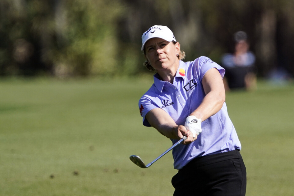 Annika Sörenstam i LPGA-tävlingen i februari. Arkivbild.
