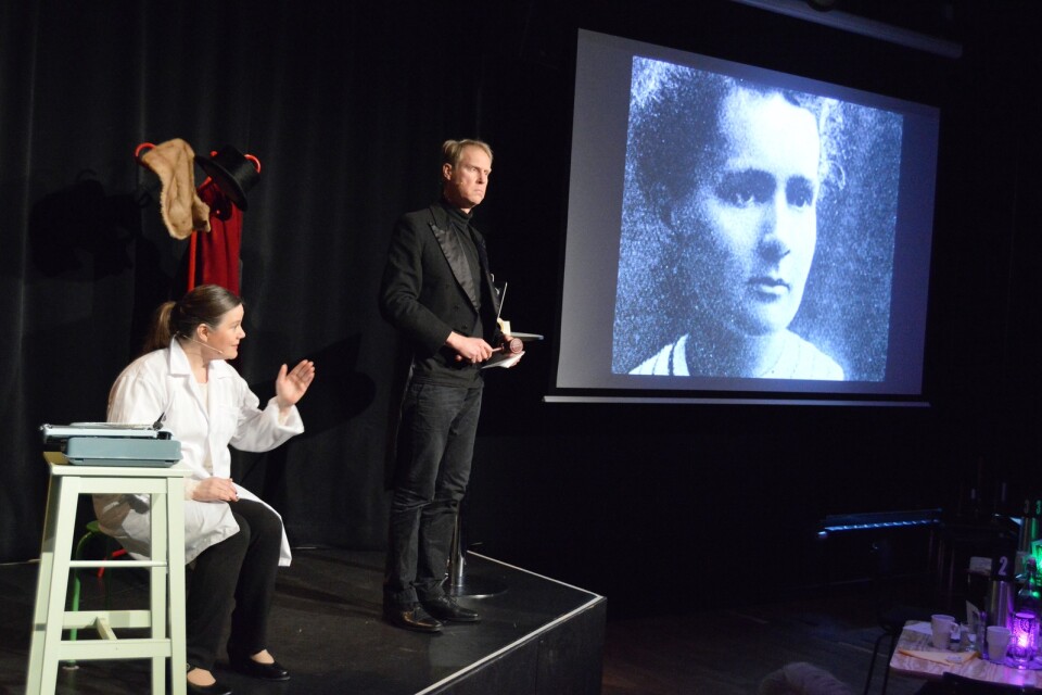 Ida Görsch och Tore Sunesson berättade bland annat om fysikern Marie Curie.