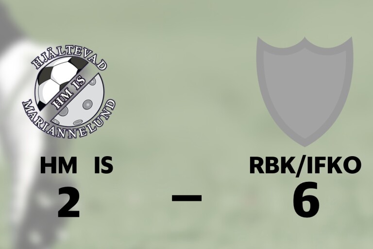 Klar seger för RBK/IFKO mot HM IS på Hjältemon