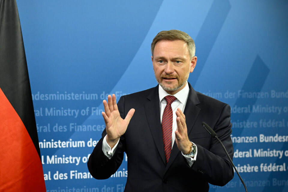 Tysklands finansminister Christian Lindner. Arkivbild.