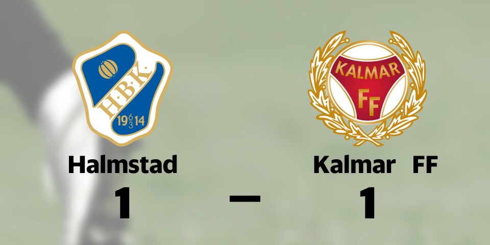Oavgjort för Halmstad hemma mot Kalmar FF