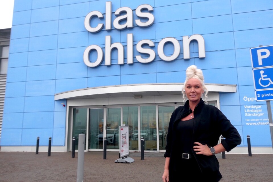 Puma Nilsson är butikschef på Clas Ohlson på Grand Samarkand i Växjö.
