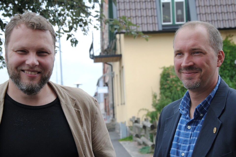 Daniel Landin (S), ordförande och Lars-Anton Ivarsson (M), vice ordförande i barn- och skolnämnden i Osby kommun. Foto: Erik Nilsson