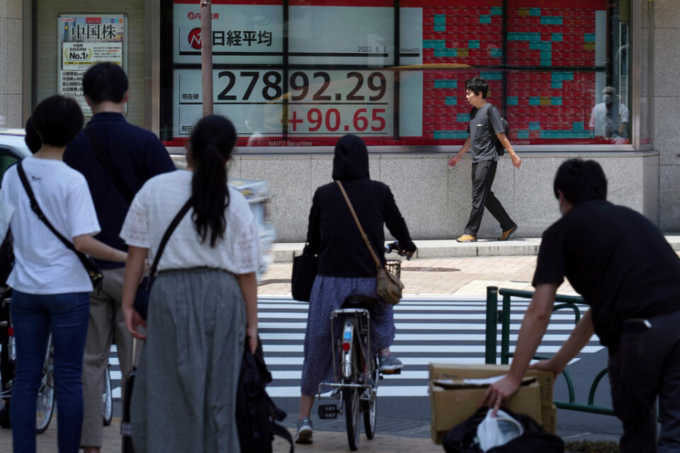 Tokyobörsen inleder fredagshandeln i dur. Arkivbild.